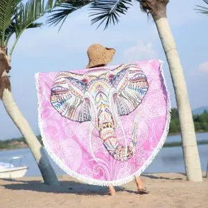 Elephant Round Beach Towel 10