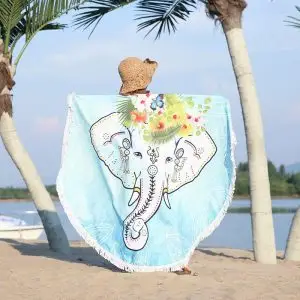 Elephant Round Beach Towel 13