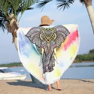 Elephant Round Beach Towel 14