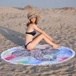 Elephant Round Beach Towel 15