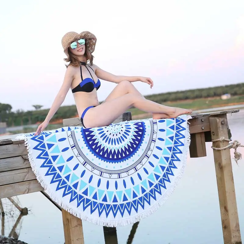 Round Beach Towel Mandala 16
