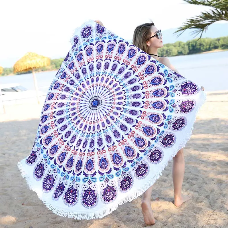 Round Beach Towel Mandala 2