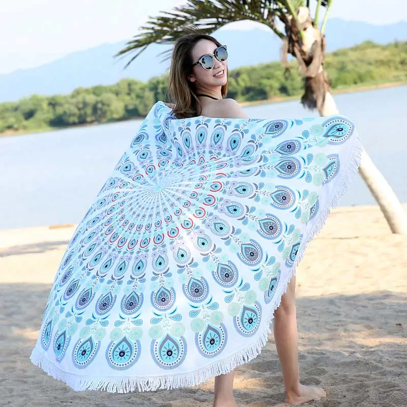 Round Beach Towel Mandala 3