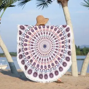 Round Beach Towel Mandala 4