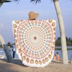 Round Beach Towel Mandala 5