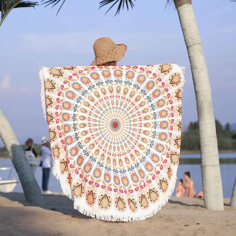 Round Beach Towel Mandala 5