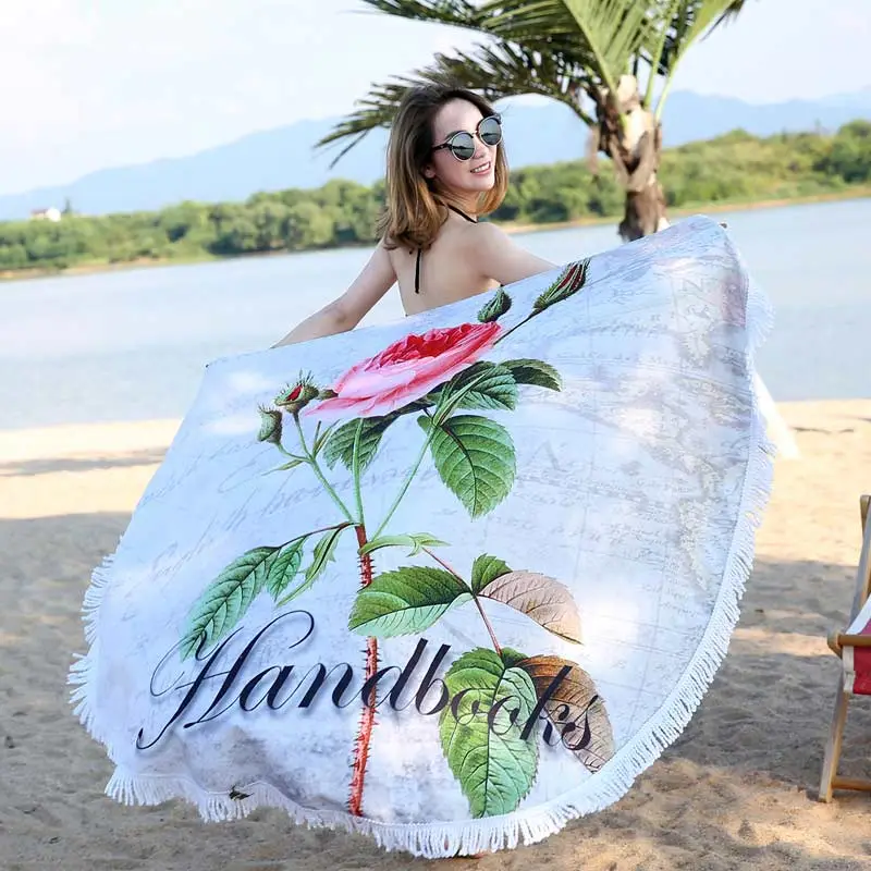 beach round towel 19