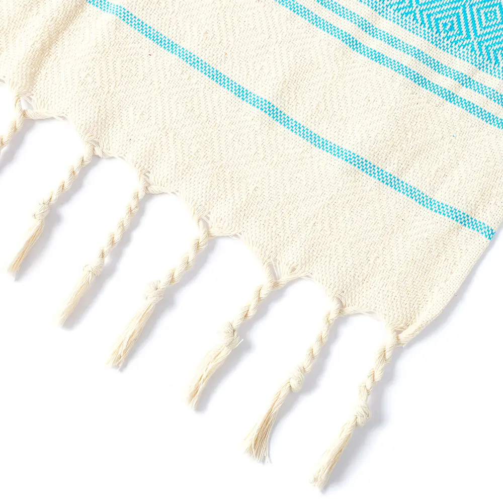 100 Cotton Diamond Turkish Bath Beach Towel with tassel