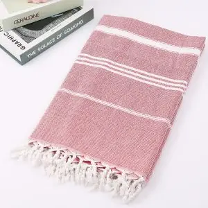 100x180cm 360g 190GSM 100% Cotton Turkish Towel SKU-01-Red 1-6