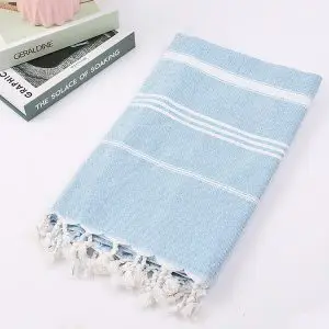 100x180cm 360g 190GSM 100% Cotton Turkish Towel SKU-03-Turquoise 1-1