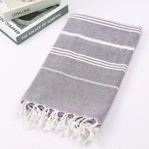 100x180cm 360g 190GSM 100% Cotton Turkish Towel SKU-06-Dark Purple 1-4
