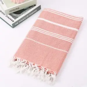 100x180cm 360g 190GSM 100% Cotton Turkish Towel SKU-07-Orange 1-5
