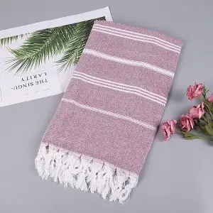 100x180cm 360g 190GSM 100% Cotton Turkish Towel SKU-10-Wine Red 1-10