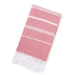 100x180cm 360g 190GSM 100% Cotton Turkish Towel SKU-21-Rose Red 1-26