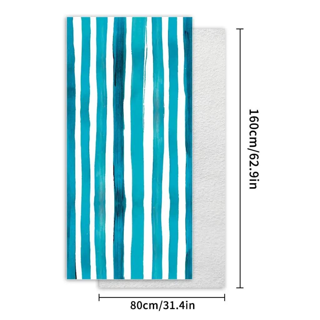 200GSM 1 side printed Suede Beach Towel 80x160cm SKU 01 B15