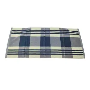 40x100cm Yarn dyed sports towel Gray checkered