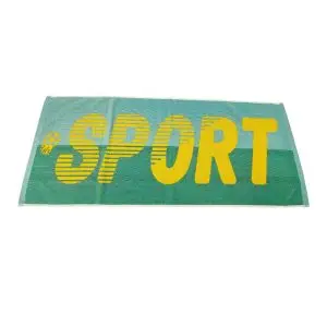 40x100cm Yarn-dyed sports towel Green