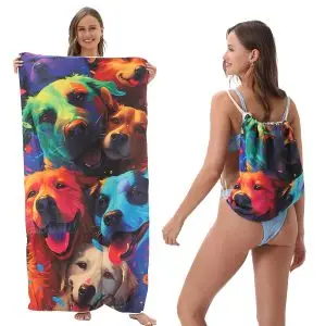 70x140cm Microfiber Beach Bag Towel Set SKU-07-YTB-001-5