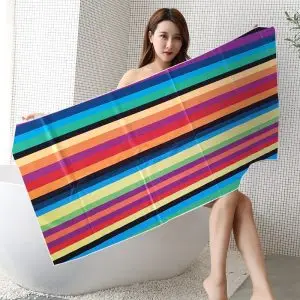 70x150cm Color Lines beach towel