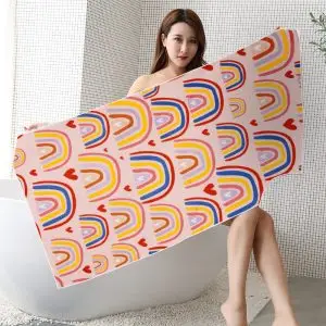 75x150cm Color painting beach towel