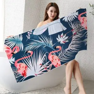 75x150cm Flamingo beach towel