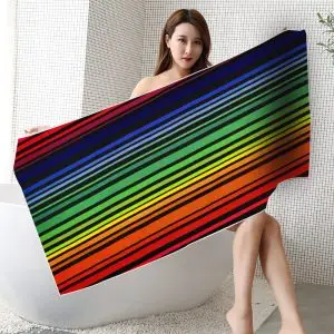 75x150cm colorful stripes beach towel