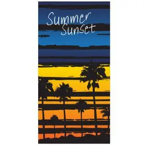 80x160cm Front side printed Sand Resistant Beach Towel SKU-34-B6