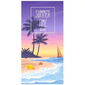 80x160cm Front side printed Sand Resistant Beach Towel SKU-40-B12
