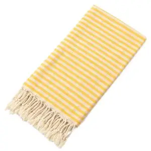 Adults Customizable Oversized Sandless Cotton Turkish Beach Towel SKU-07-Orange 25-7