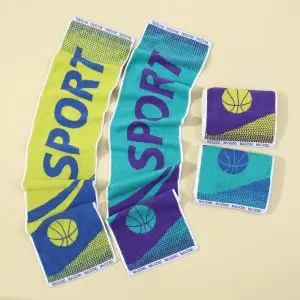 Custom Yarn Dyed Cotton Sport Towel