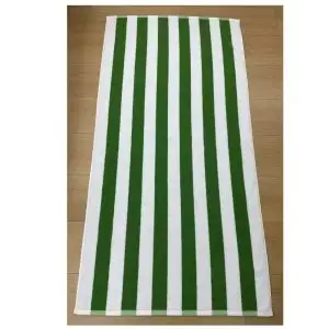 High Quality Cotton Beach Towels Green Stripes 75x150cm