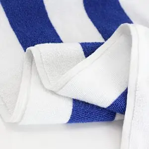 Jacquard Blue Stripes Cotton Beach Towel For Men