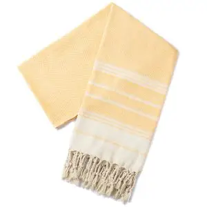 Luxury Peshtemal Towel 100x180cm 100% Cotton Diamond Turkish Bath Beach Towel SKU-06-Orange