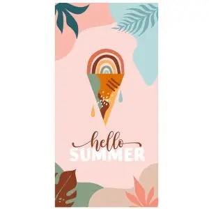 SandLess Beach Towel 80x160cm 1 Side Print SKU-29-B1