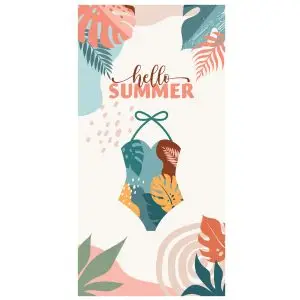 SandLess Beach Towel 80x160cm 1 Side Print SKU-30-B2