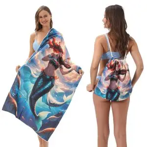 Wholesale Printed Beach Towel Backpack 2in1 Set SKU-17-YTB-001-17