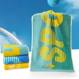 Yarn-dyed sports Cotton Towel OEM Custom Logo