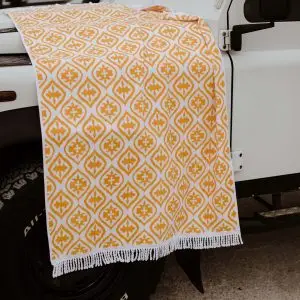 Custom rectangle towel with tassel