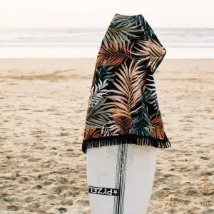 High quality custom logo beach towel with tassel 75x180cm