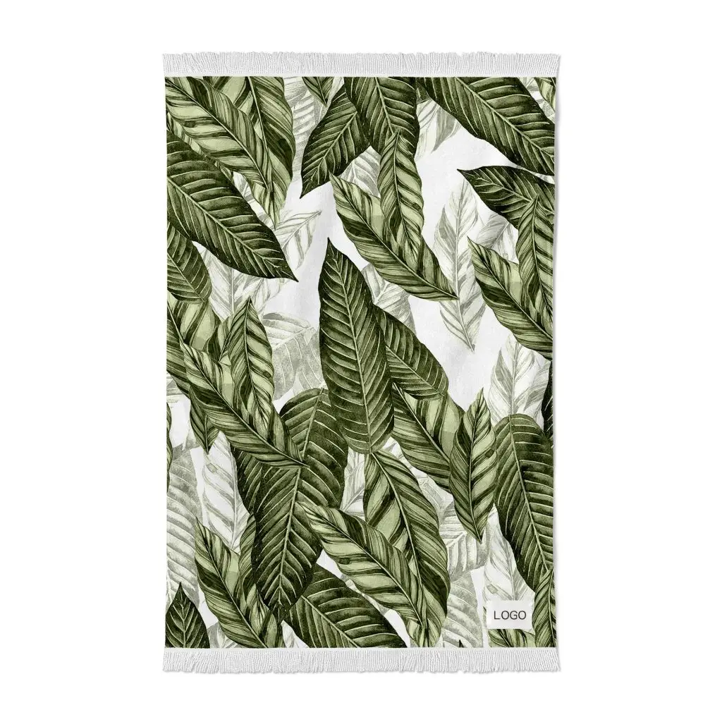 Rectangular Quick Dry Beach Towel with Tassel SKU 06 LSSTJ 6