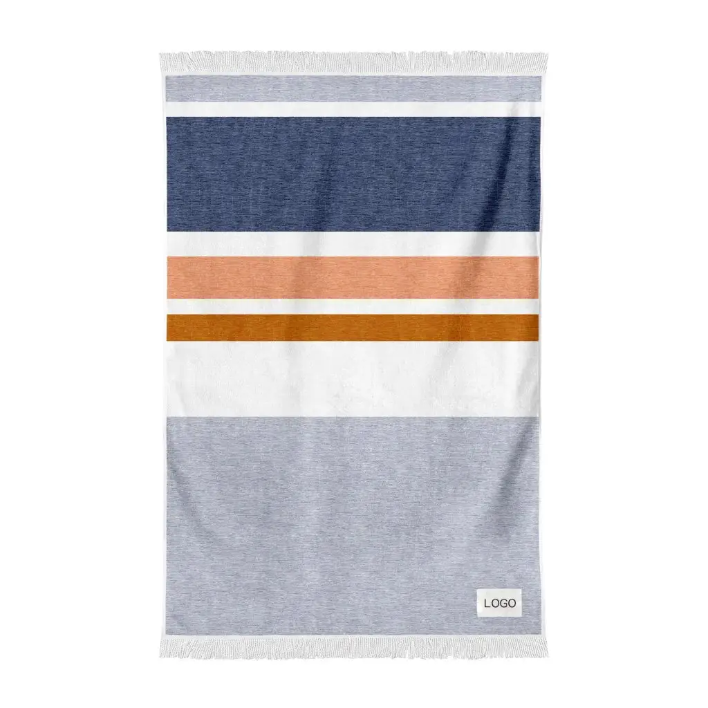 Rectangular Quick Dry Beach Towel with Tassel SKU 11 LSSTJ 11