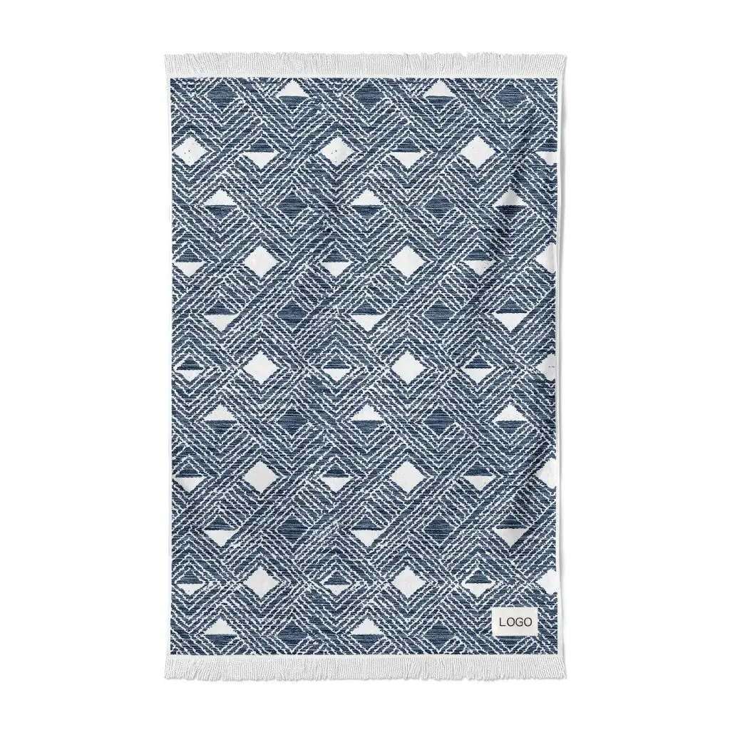 Rectangular Quick Dry Beach Towel with Tassel SKU 12 LSSTJ 12